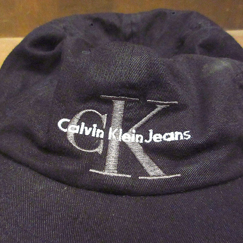 ビンテージ90's○Calvin Klein Jeans刺繍コットン6パネル