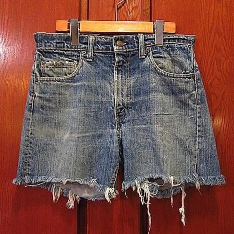 極上 60s 最初期 オリジナル Levis 505 BIG E カットオフ デニム 