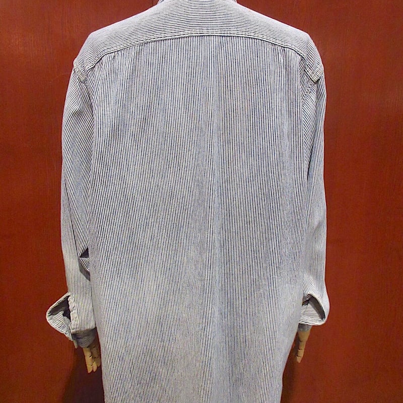 50s 60s ヒッコリー柄 ヴィンテージ ウエスタンシャツワーク 50s 60s ヒッコリー柄 ヴィンテージ ウエスタンシャツワーク 50s