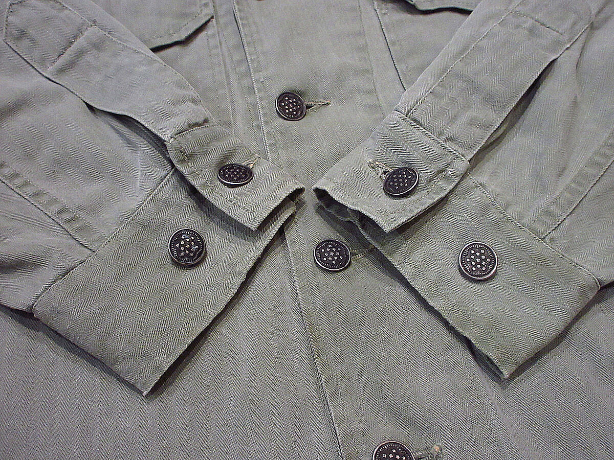 ビンテージ40's○U.S.ARMY M-41 13星HBTジャケットsize 40L○230 ビンテージ40's○U.S.ARMY M-41 13星HBTジャケットsize 40L○230