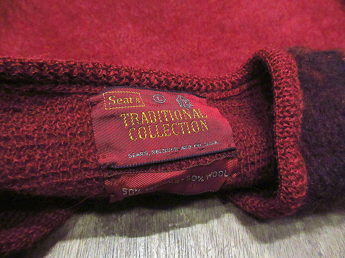 ビンテージ70's○Sears Vネックモヘアセーターsize L○221117s4-m-sw
