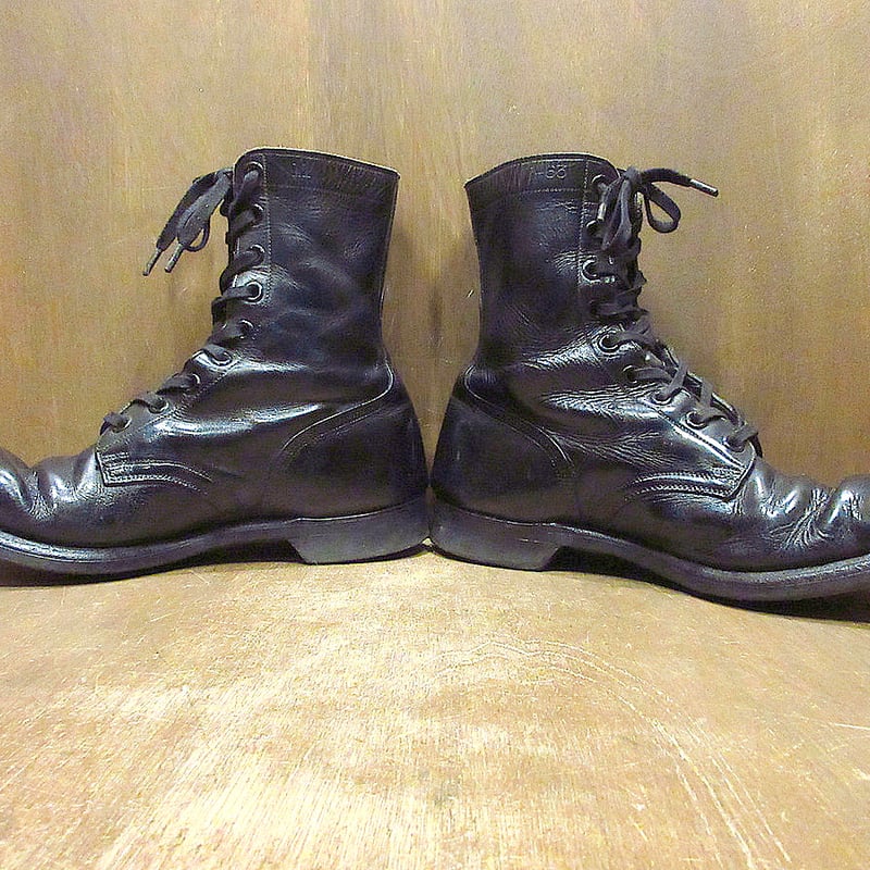ビンテージ60's○LIGHT TREADスチールトゥコンバットブーツ黒