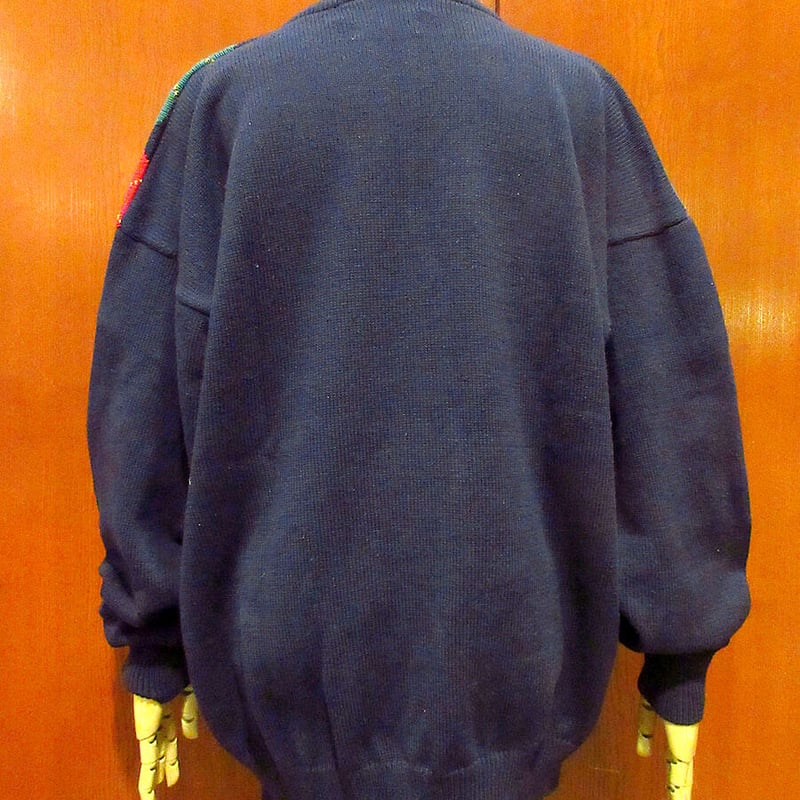 ビンテージ80's90's○Pringle Hand Intarsiaコットンゴルファーセータ