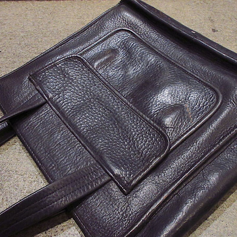 COACH オールドコーチ 長財布 レザー 革 ネイビー 紺 箱付き ネイビー