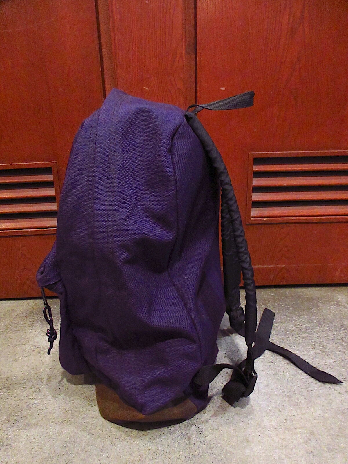 ビンテージ○JANSPORTボトムレザーバックパック紫○220921c4-bag-bp