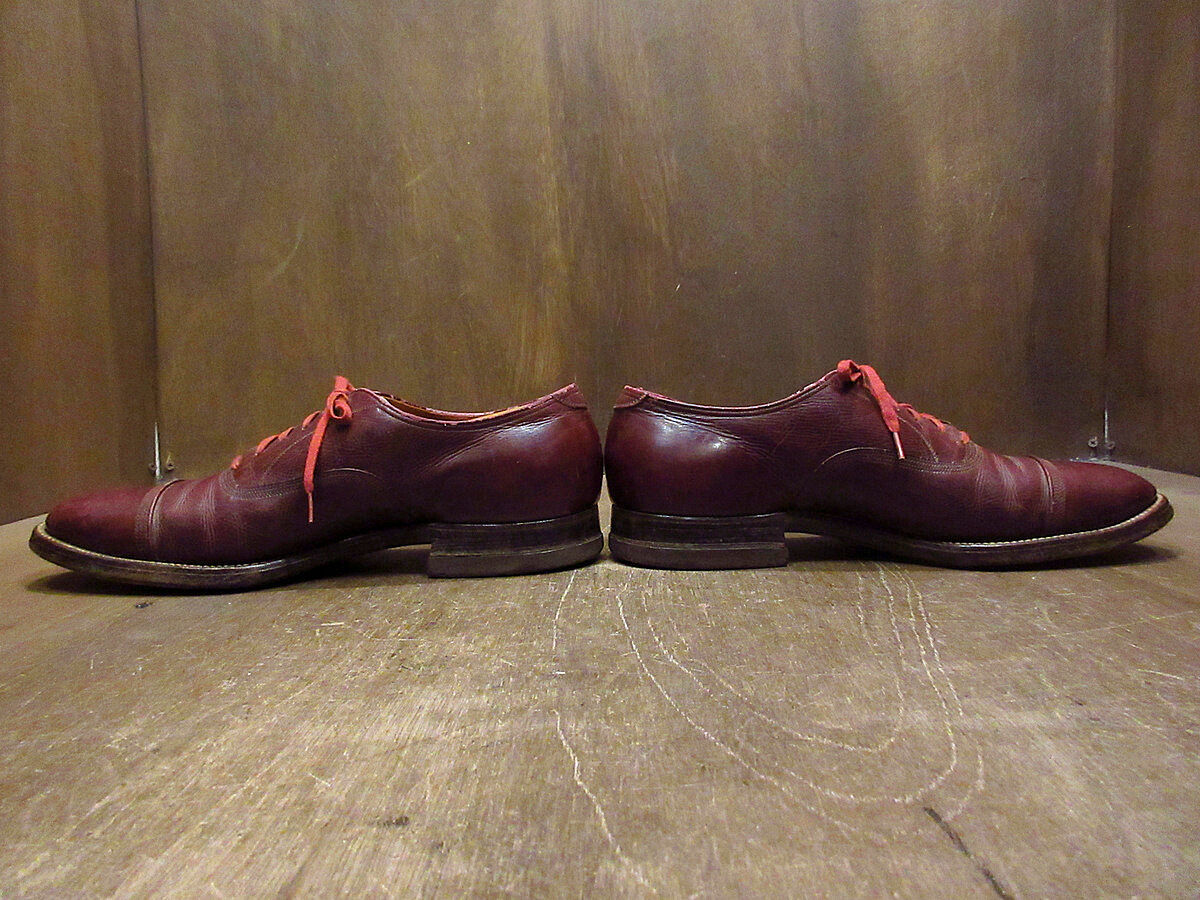 ビンテージ40's50's○FLORSHEIM内羽根式ストレートチップシューズ