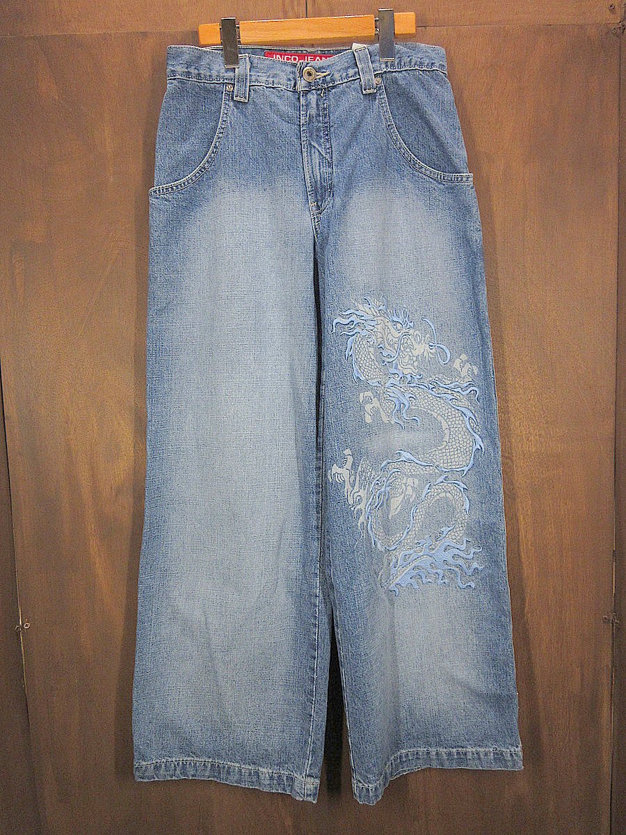 J*5様 JNCO JEANS 刺繍デニムパンツ オークション形式 今昔 KON-JAKU 行雲流水 総刺繍 和柄 デニム パンツ （ KJ-29142