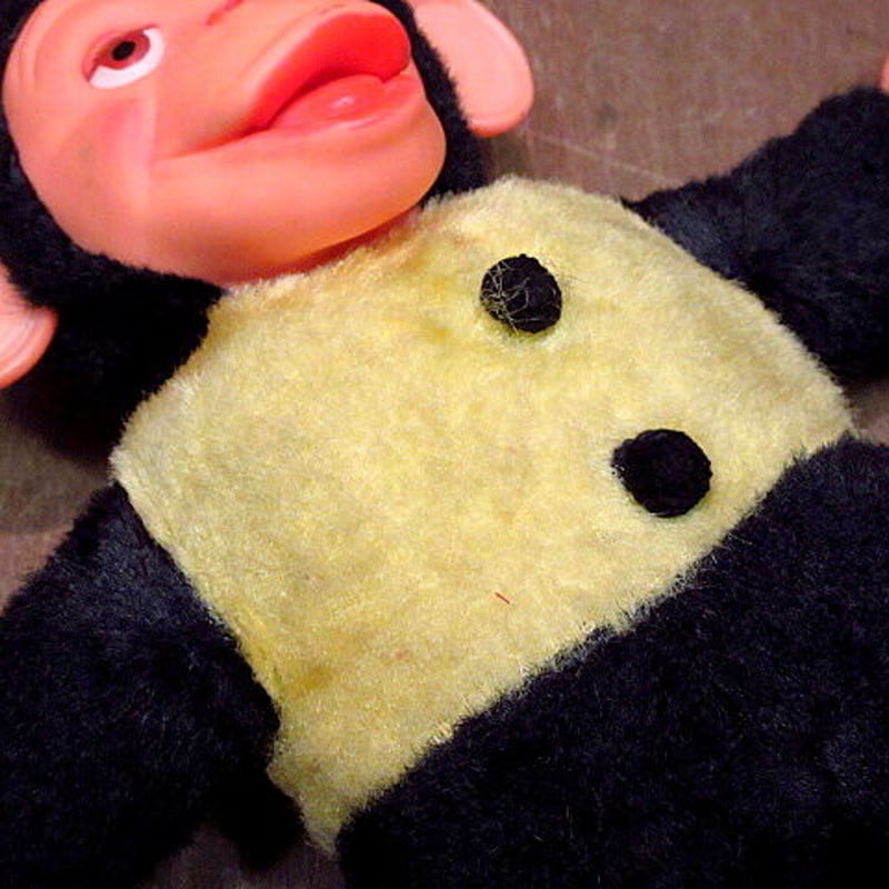 ビンテージ~70's○ラバーフェイスモンキードール○201024n8-doll 雑貨