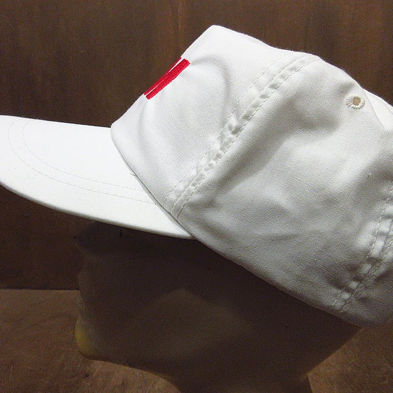 ビンテージ80's90's○DEADSTOCK 3M 5パネルスナップバックキャップ白