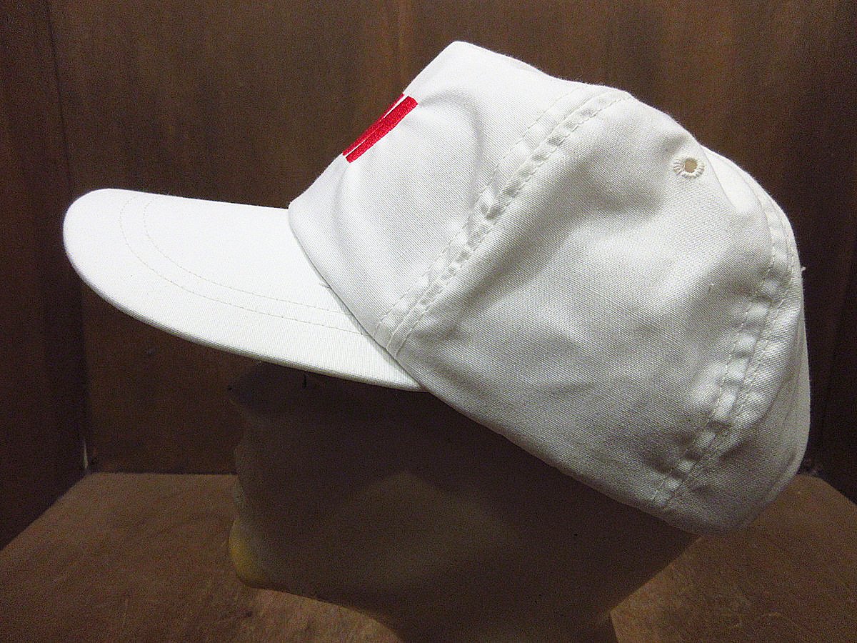 ビンテージ80's90's○DEADSTOCK 3M 5パネルスナップバックキャップ白