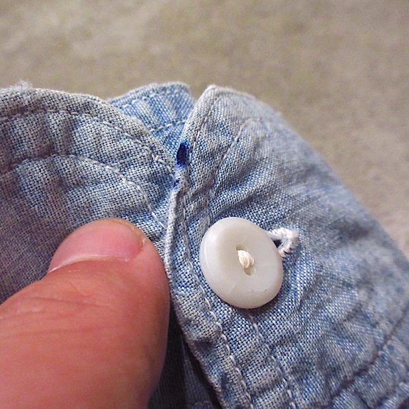 vintage 40s マチ付き　シャモア　ワークシャツ 086587d960dcd14ce6477879d74761