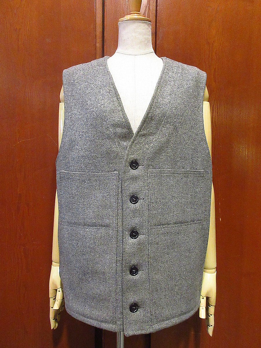 ビンテージ70's80's○FILSONウールベストグレー○240926i3-m-vsフィルソ