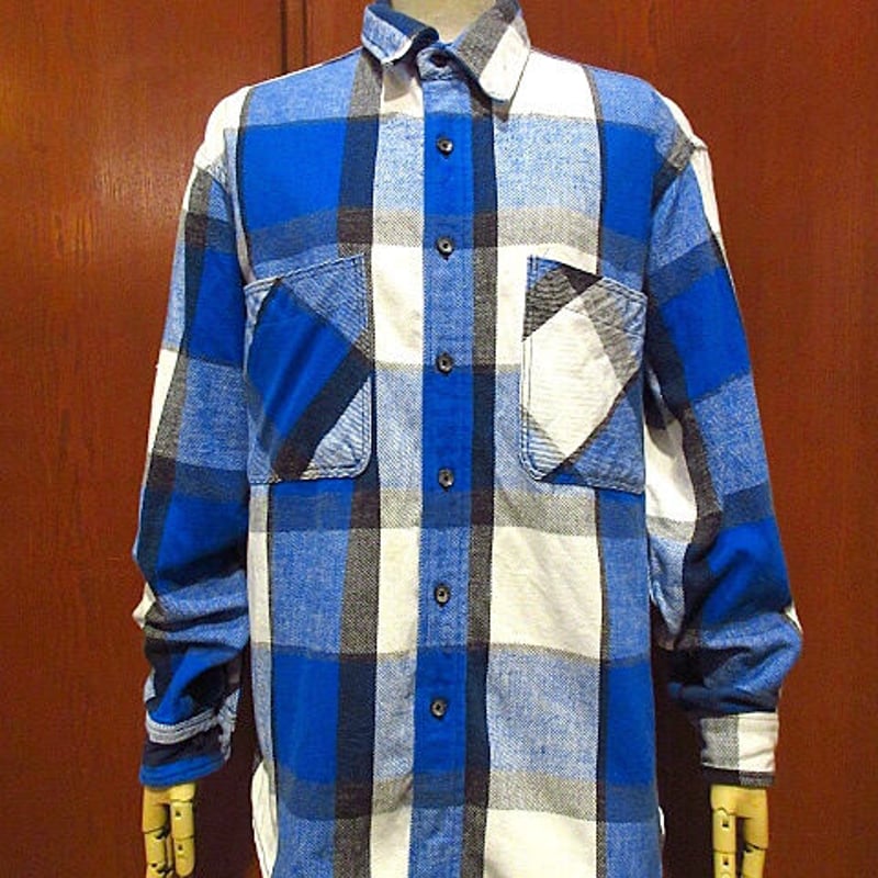 90年代 BIG MAC チェック ネルシャツ アメリカ製 Mサイズ ビンテージ90's○BIG MACチェックヘビーネルシャツsize M○210301s7-m-