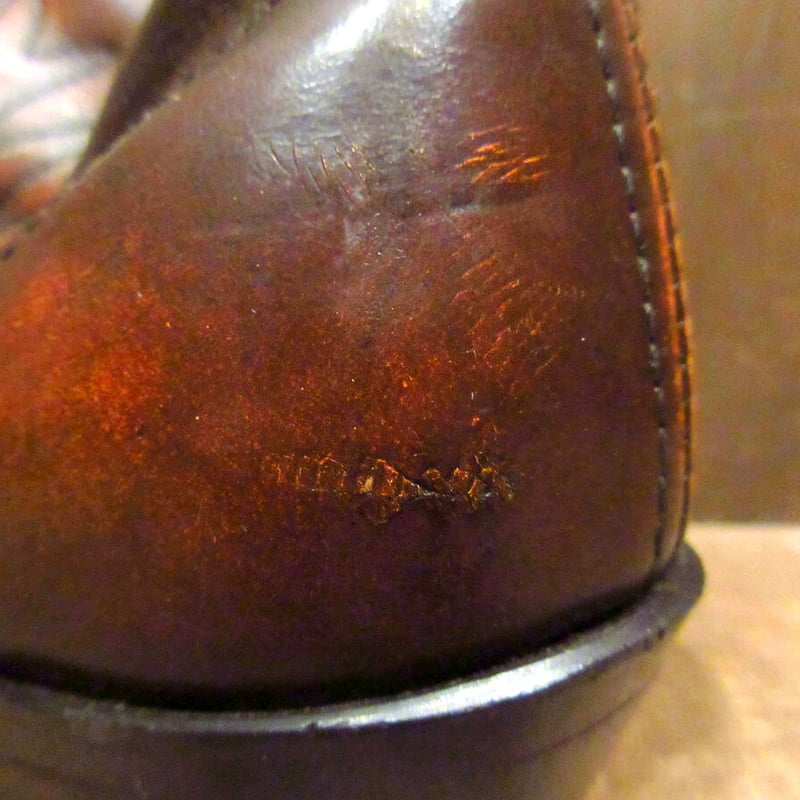 70s USA製Iron Ageスチールトゥジップブーツ 茶系 28.5cm程度 新品 70s USA製 LEHIGH スチールトゥ ワークブーツ 黒 10.5D
