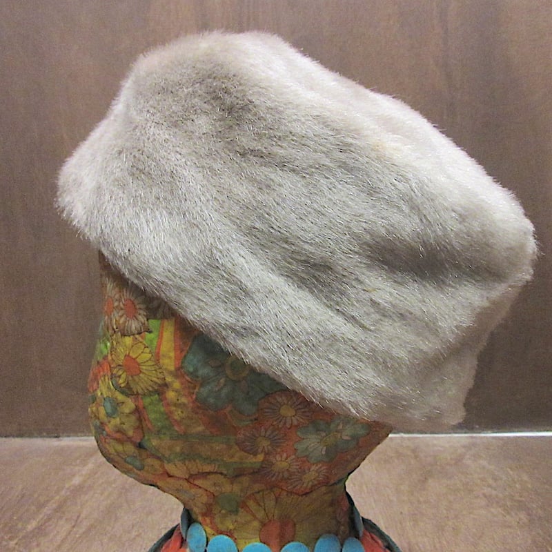 ビンテージ60's70's○レディースフェイクファーハット○260123z6-w-ht