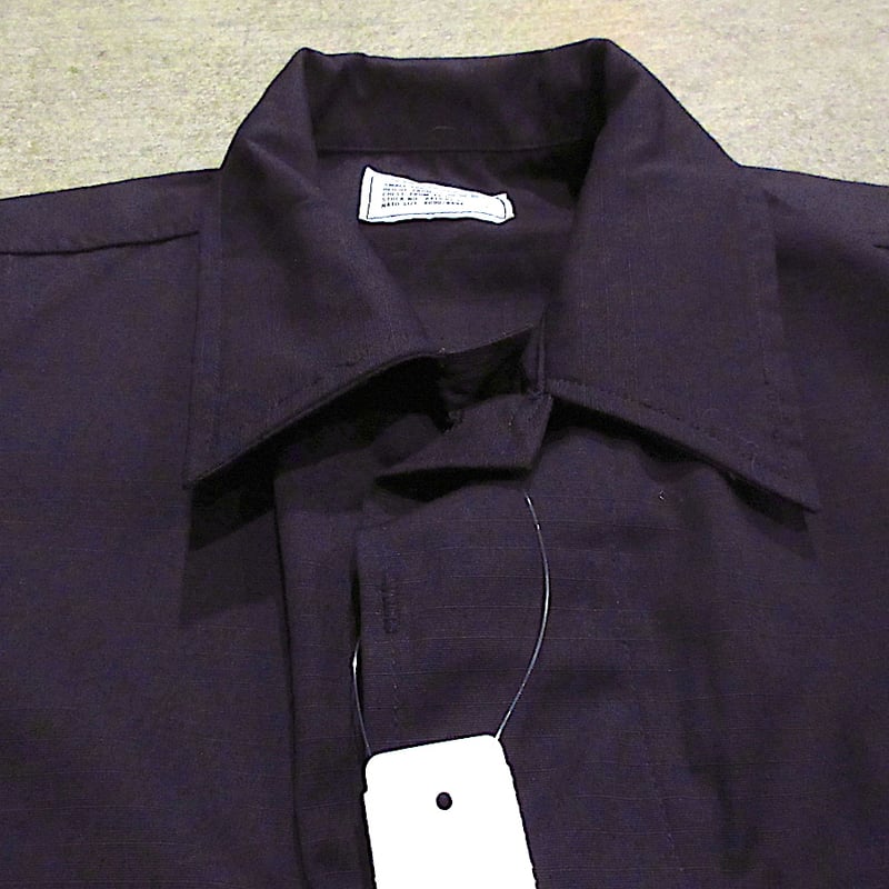 ビンテージ90's○DEADSTOCKミリタリーBDUジャケット黒size S-LONG○25