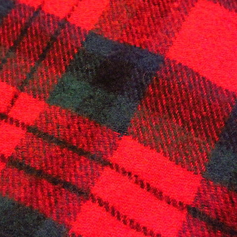 ビンテージ70's○PENDLETONタータンチェックウールブランケット赤