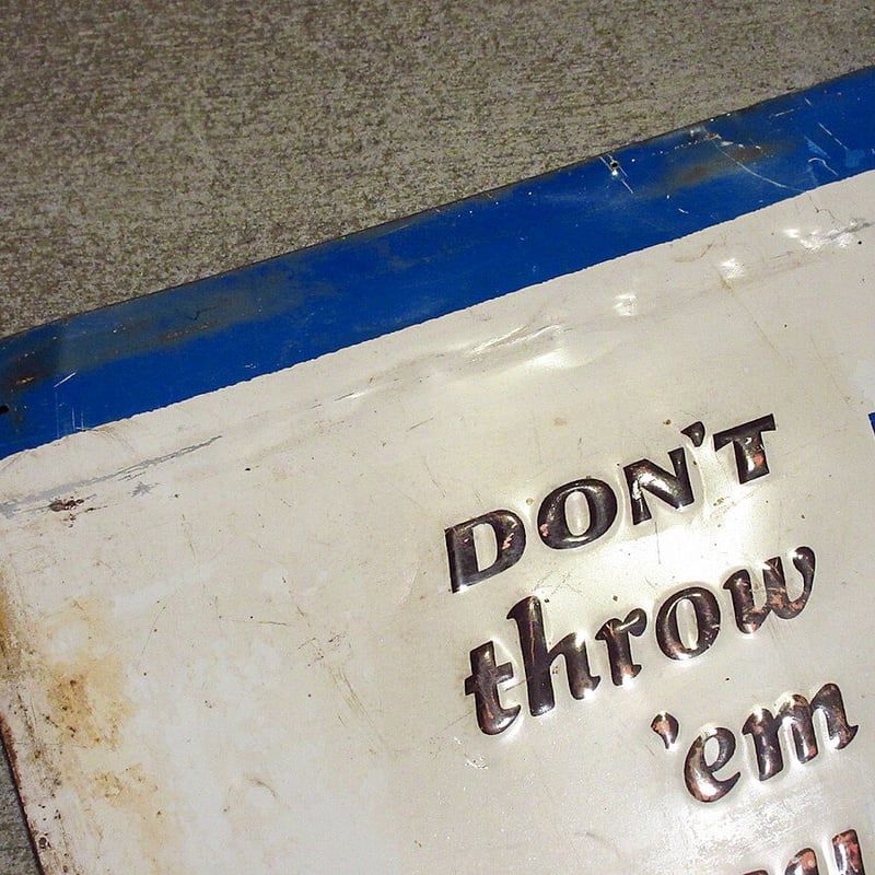 ビンテージ40's○CAT'S PAW アドバタイジングメタルサイン