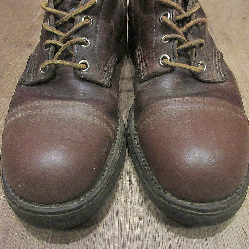 ビンテージ70's80's○RED WINGレザーワークブーツ茶○250603j8-m-bt-