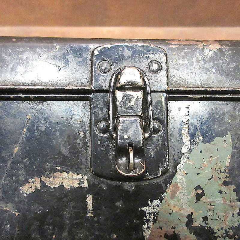 ビンテージ-60's○Union UTILITY CHESTツールボックス黒○230920j8