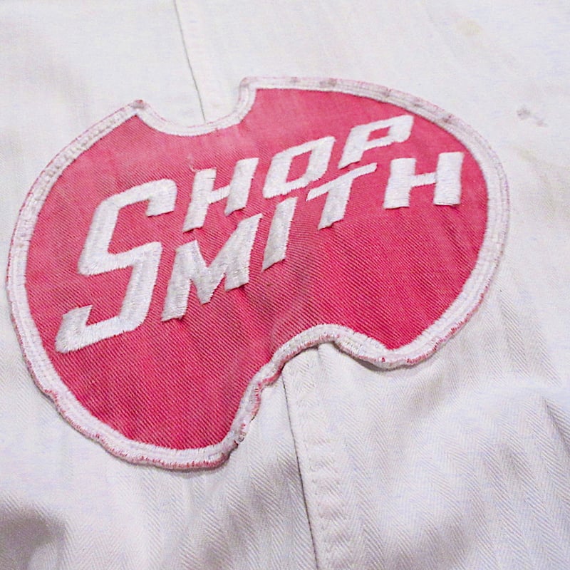 ビンテージ50's○K.W.B. MFG CO. HBTショップコート白×赤size 44○2