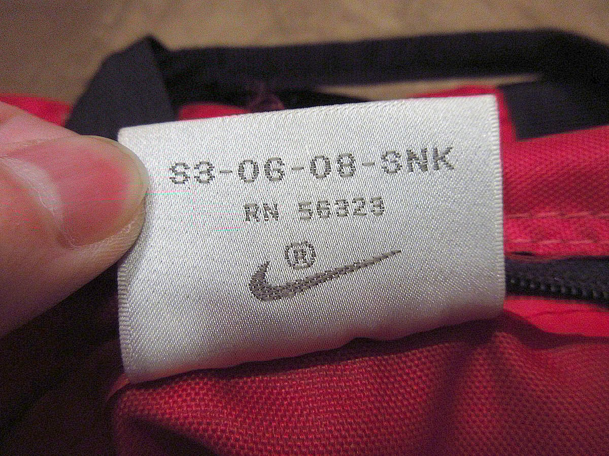 ビンテージ90's○NIKE 2WAYショルダーバッグ赤○240530j5-bag ビンテージ90's○NIKE 2WAYショルダーバッグ赤○240530j5-bag