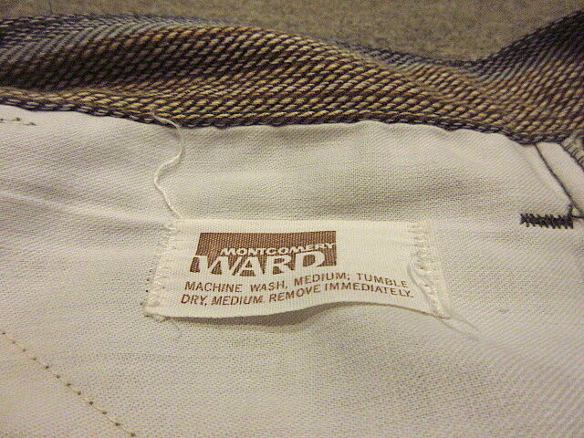 ビンテージ70's○MONTGOMERY WARDマルチストライプブーツカットパンツ