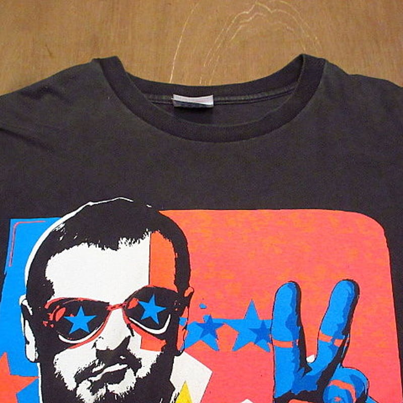 ビンテージ2000's○Ringo Starr 2001年ツアーTシャツ黒 Size XL