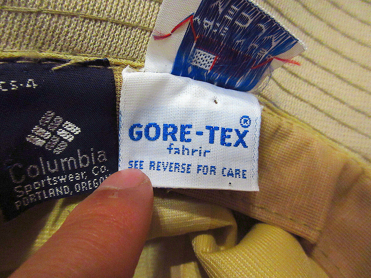 ビンテージ80's○Columbia紺タグGORE-TEX 6パネルハットsize M
