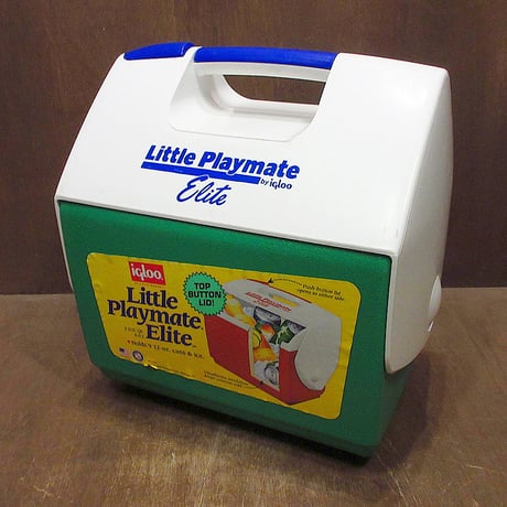 igloo Little Playmateクーラーボックス白×青×緑●240224j6-otclctアウトドア雑貨イグループレイメイト