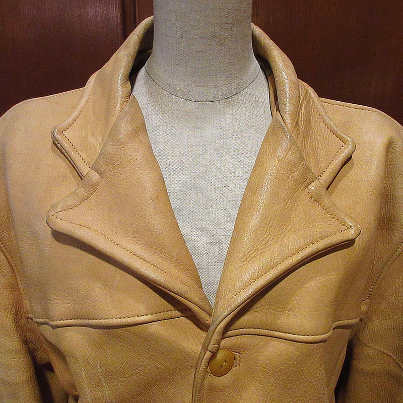 ビンテージ50's○JANSHA TANNING COディアスキンジャケット