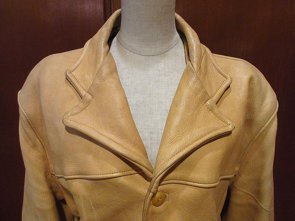 30s40s ビンテージ ディアスキン A-1 スタイル レザーJKT 革ジャン 30s40s ビンテージ ディアスキン A-1 スタイル レザーJKT 革ジャン
