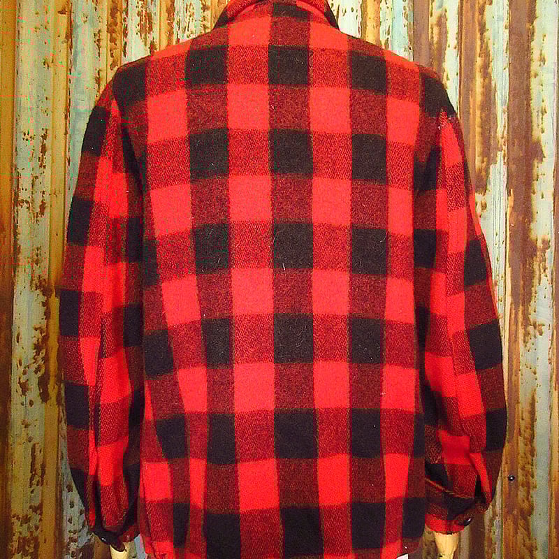 ビンテージ50's○MONARCHバッファローチェックウールシャツ