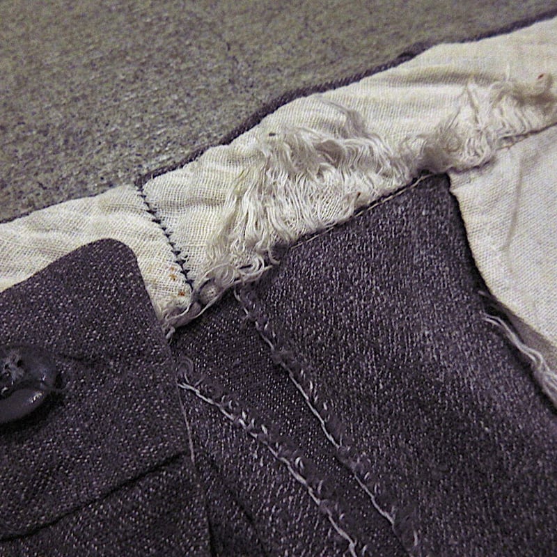 ビンテージ40's○ブラックシャンブレーワークパンツ実寸W80cm