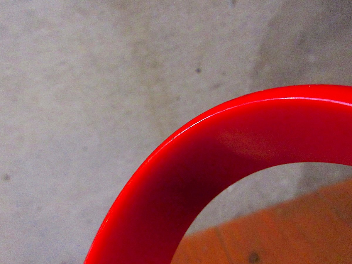 ビンテージ○ベークライトバングル赤○250922z5-bngブレスレット