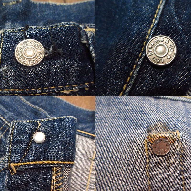 ビンテージ50's○Levi's 501xx片面タブ47モデルW82cm○201213n1-m