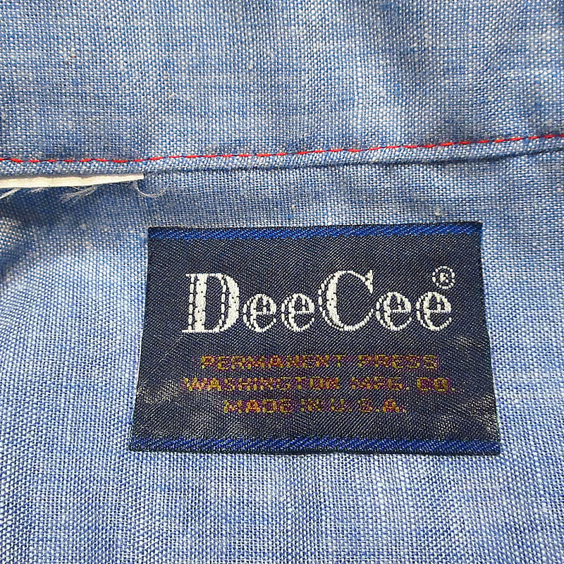 ビンテージ70's○Dee Ceeイーグル刺繍シャンブレーウエスタン ビンテージ70's○Dee Ceeイーグル刺繍シャンブレーウエスタン