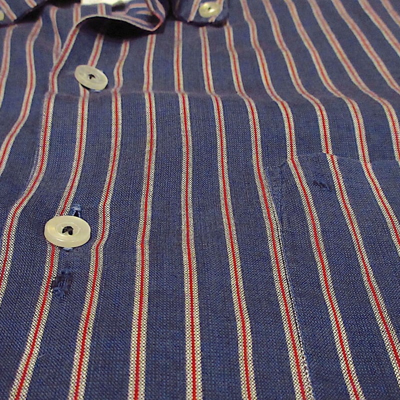 ヴィンテージ　USA古着　DONEGAL　ストライプ柄シャツ　メンズ　長袖 d948aae4c0225a6ba6db262c5dc0a5