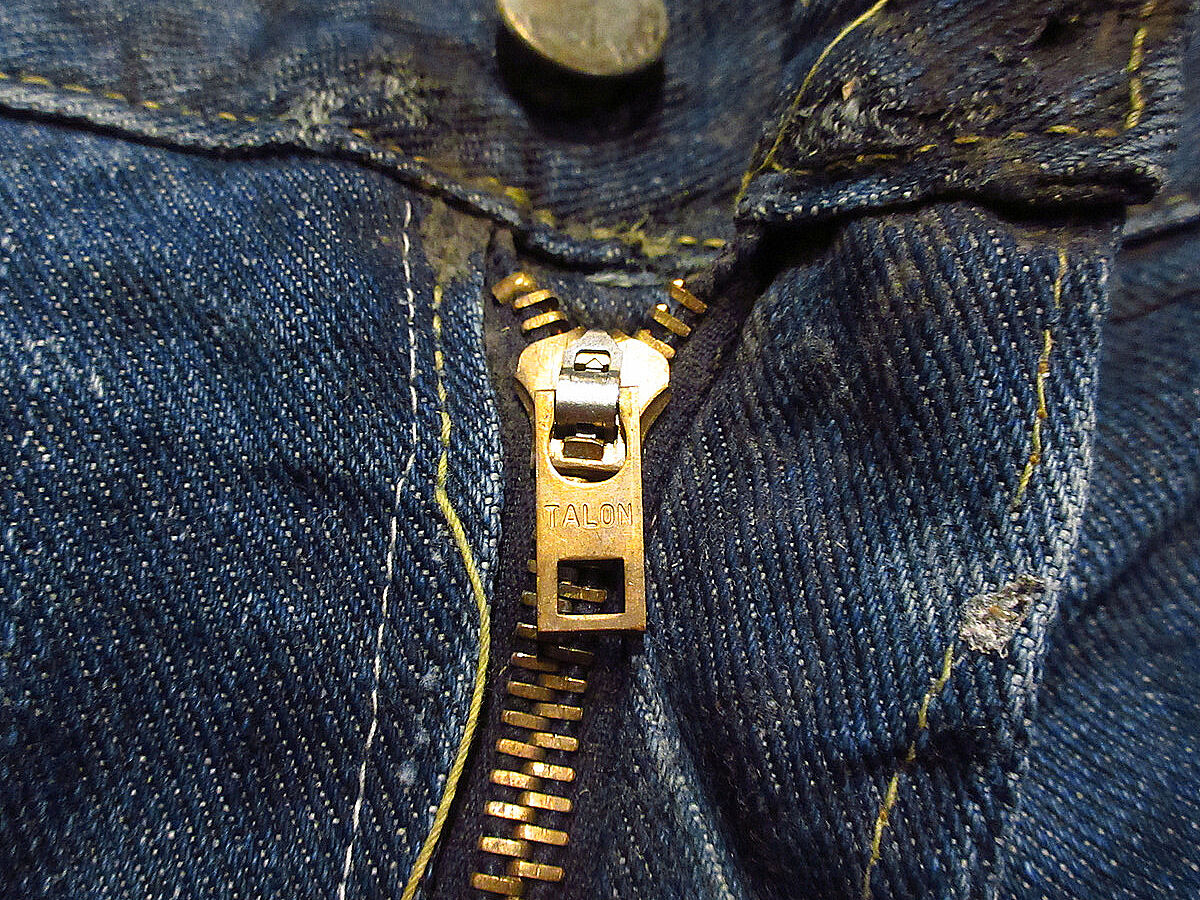 ビンテージ70's○Lee 200サイド黒タグブーツカットジーンズ実寸W95cm