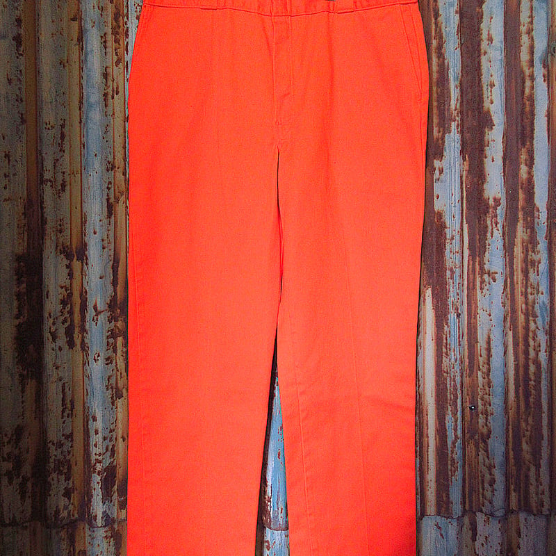 ビンテージ90's00's○Dickies 874ワークパンツオレンジ実寸W96cm○2504