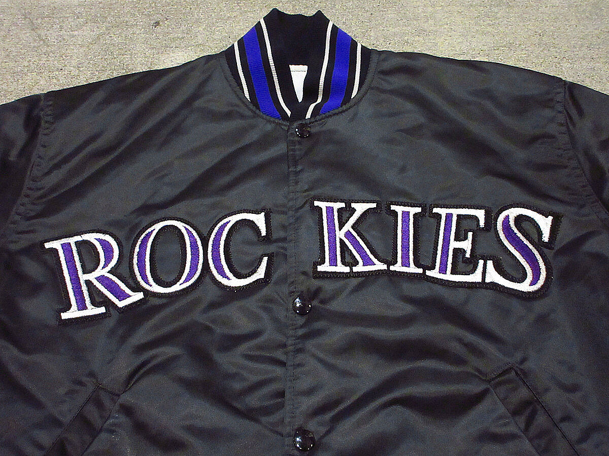 ビンテージ90's○STARTER COLORADO ROCKIESナイロンスタジアムジャケッ