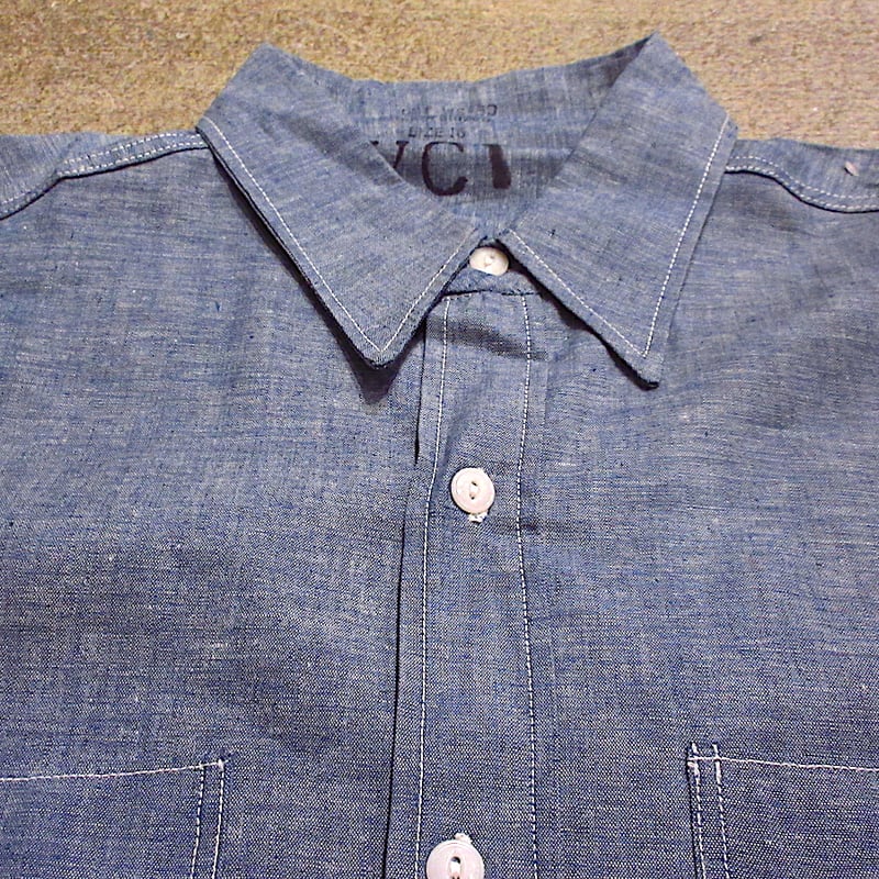 美品 40's ファイブブラザー シャンブレー ワークシャツ ビンテージ