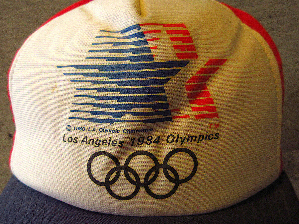 ビンテージ90's○adidasロサンゼルスオリンピック1984スナップバック