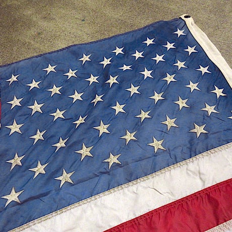 ビンテージ●50星アメリカ星条旗size 約84cm × 約152cm●231118m2-otclct国旗フラッグ50スターUSA