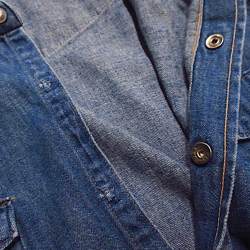 ビンテージ60's○Wrangler 27MWデニムウエスタンシャツsize 16 1/2-3