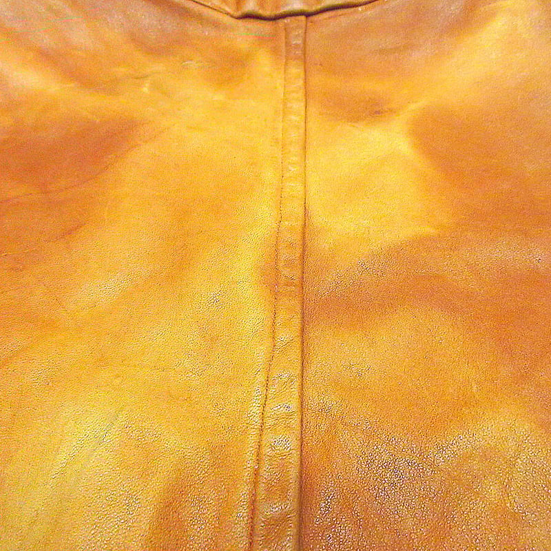 ビンテージ60's70's○レザーベスト茶○231005j3-m-vs古着1960s1970s