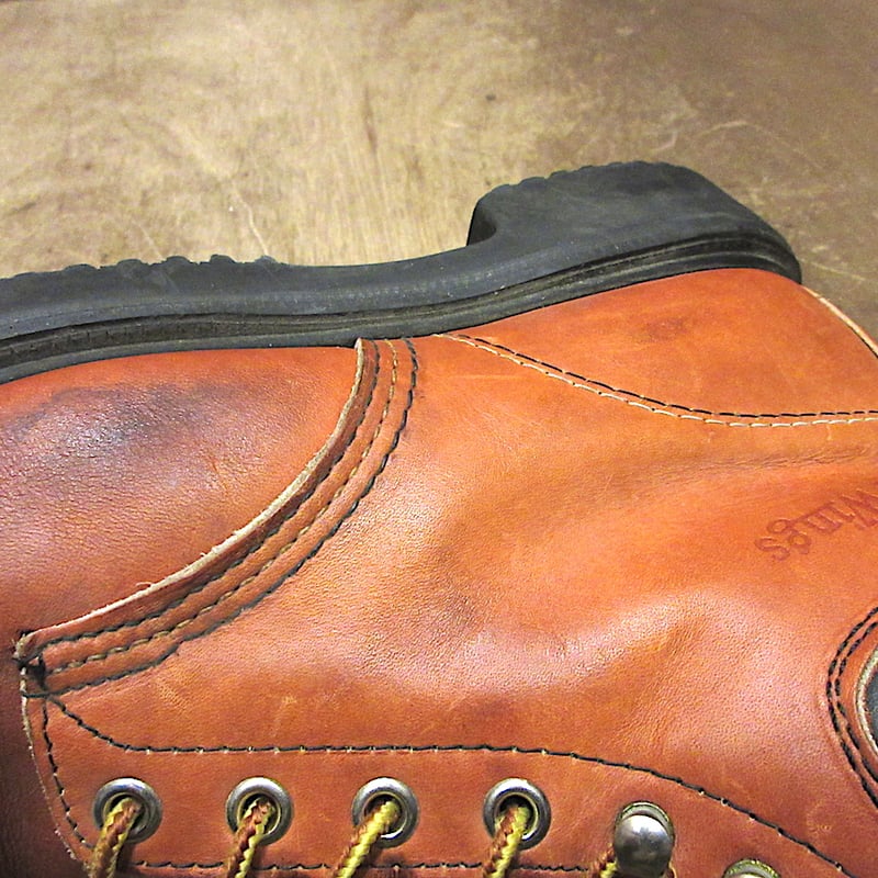 ビンテージ80's○RED WINGレザーワークブーツ茶size 8 E○250624j2-m