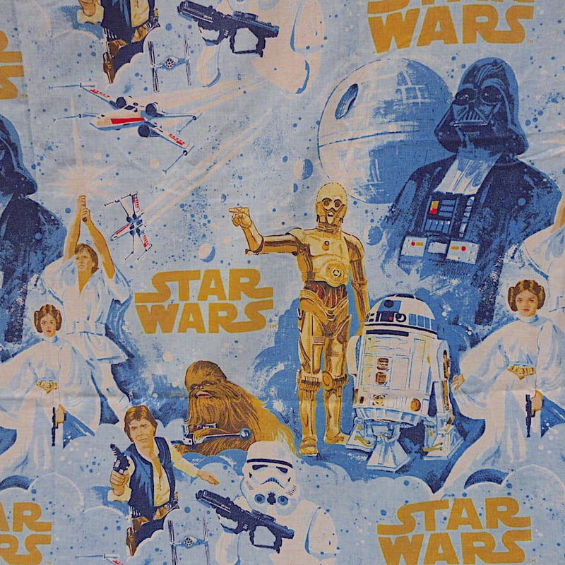 ビンテージ70's○STAR WARSベッドシーツ&ピローケース○230210r7-otclc