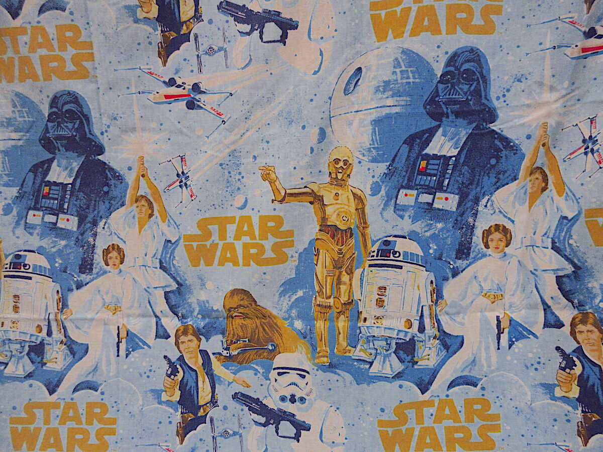 ビンテージ70's○STAR WARSベッドシーツ&ピローケース○230210r7 ビンテージ70's○STAR WARSベッドシーツ&ピローケース○230210r7