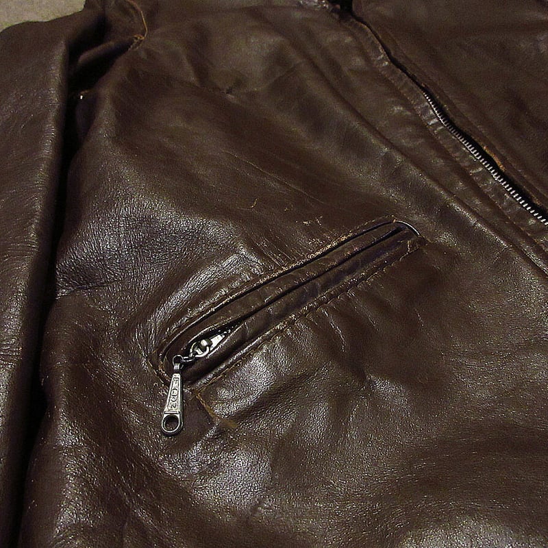 ビンテージ60's70's○BROOKSレディースシングルライダース ビンテージ60's70's○BROOKSレディースシングルライダース